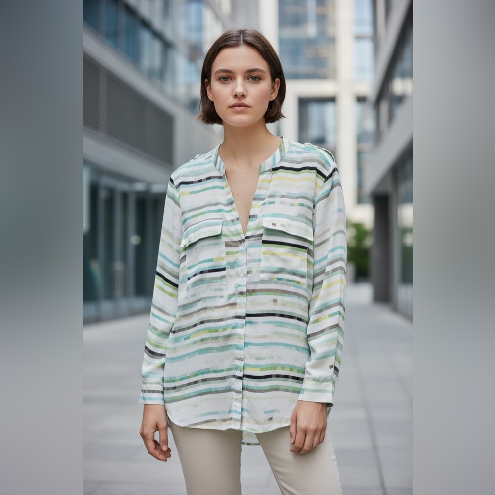 Calvin Klein Multicolor Striped Blouse